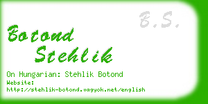 botond stehlik business card